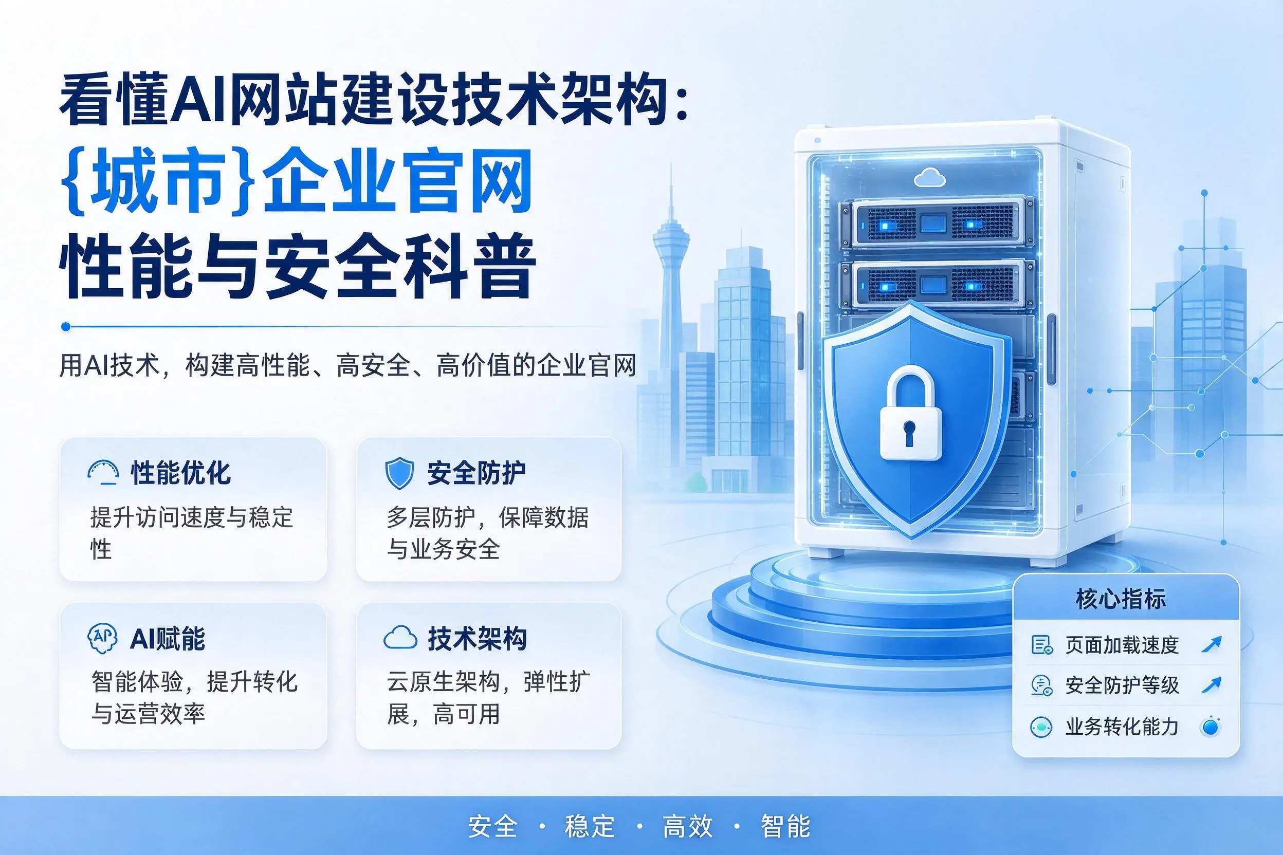 看懂AI网站建设技术架构：五指山企业官网性能与安全科普